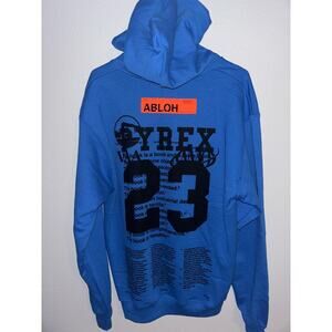 Champion × Pyrex Vision × Virgil Abloh "Caravaggio" Hoodie AMO blue